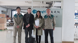 Iranian Customer Visits Chengyi Factory