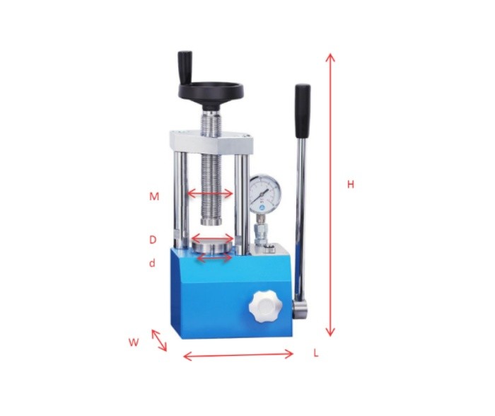 CHY-3T 3T Bench Top Pellet Press with Digital Pressure Gauge