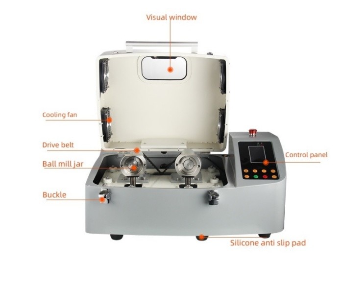 MT-SQM-2 3D Vibrating Ball Mill For XRF Analysis