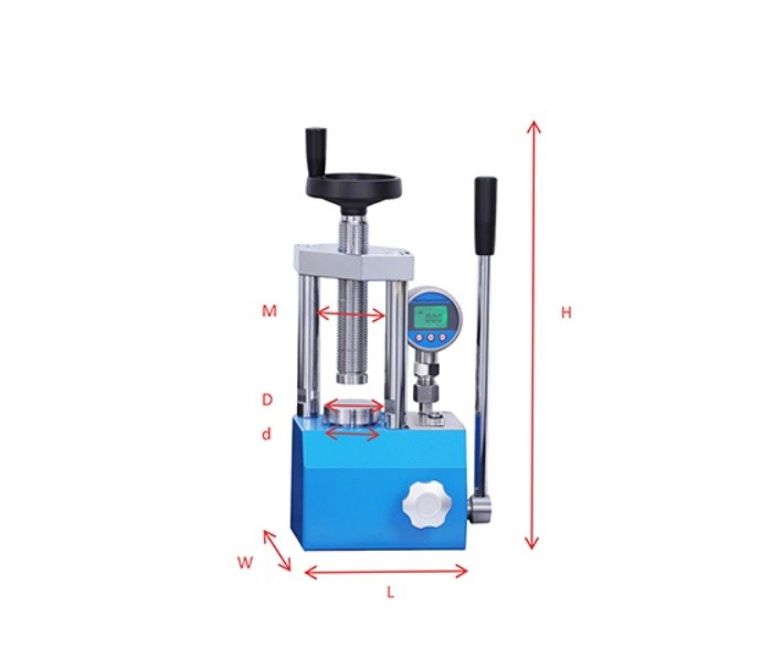 PC-3S Two Columns 3T Manual Digital Hydraulic Press 