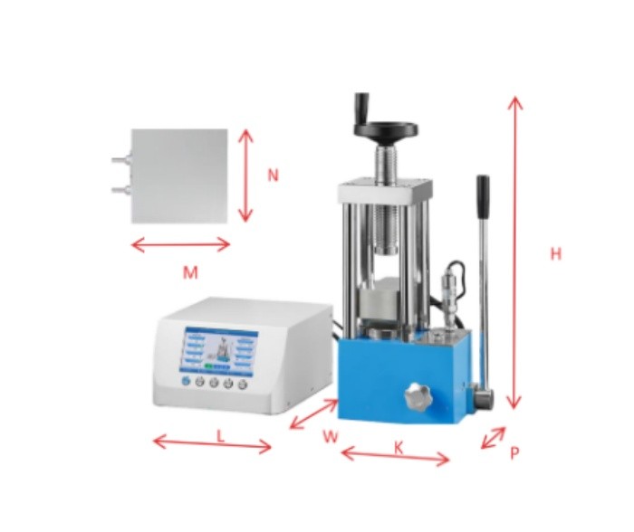 PCH-600B 24 Ton Lab Manual Hot Press with Single Heating Platen – 300℃500℃ 
