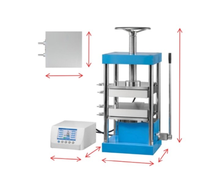 PCH-600F 300℃/ 500℃ 40T Manual Hot Press with 400x 400mm Platens